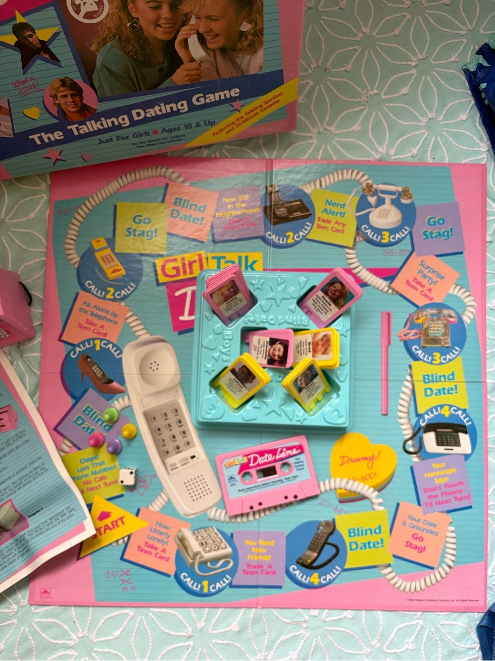 Vintage Girl Talk Dateline Board Game Complete ! - Picture 2 of 16